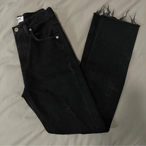 Agolde Cherie High Rise Straight in Distortion - Picture 4 of 5